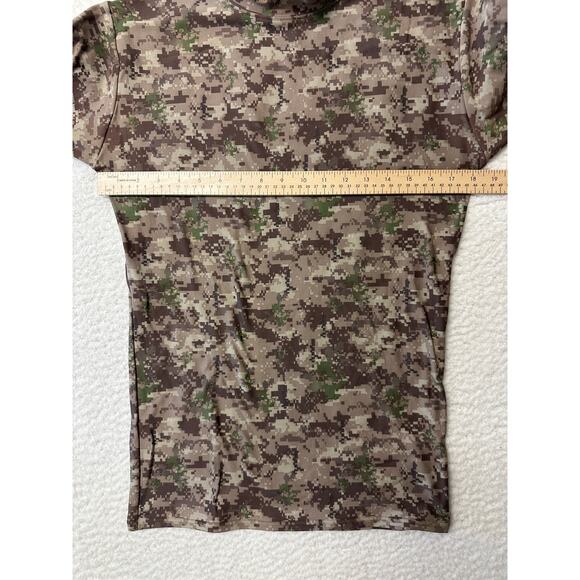 Under Armour Womens Compression Top Camo Shirt Large Mock Neck - Picture 6 of 8